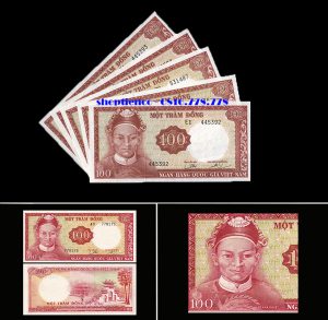 Tờ tiền 100 Đồng 1966  Tả tướng quân Lê Văn Duyệt