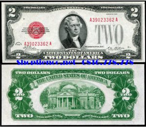 Tiền 2 Dollar may mắn năm 1928